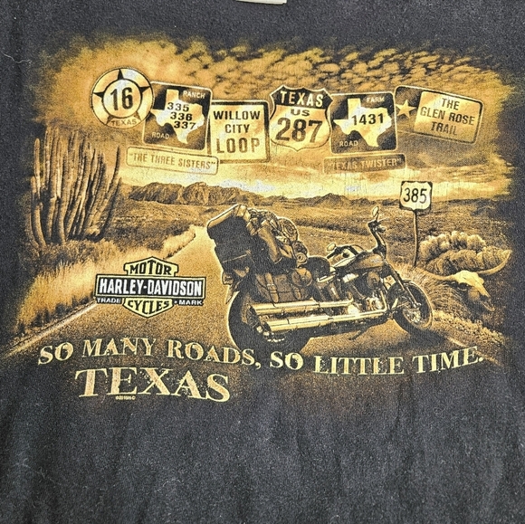 Harley Davidson Motorcycles Men's XL Stockyards Fort Worth, TX - Picture 1 of 9